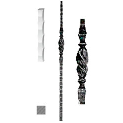 Tyč 25x25, H-1300mm Tyč 25x25, H-1300mm